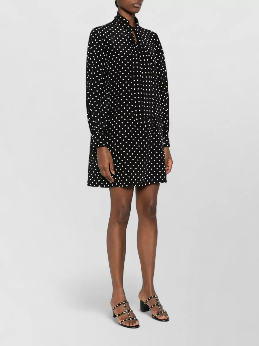 Valentino Garavani Silk Polka Dot-Print Mini Dress