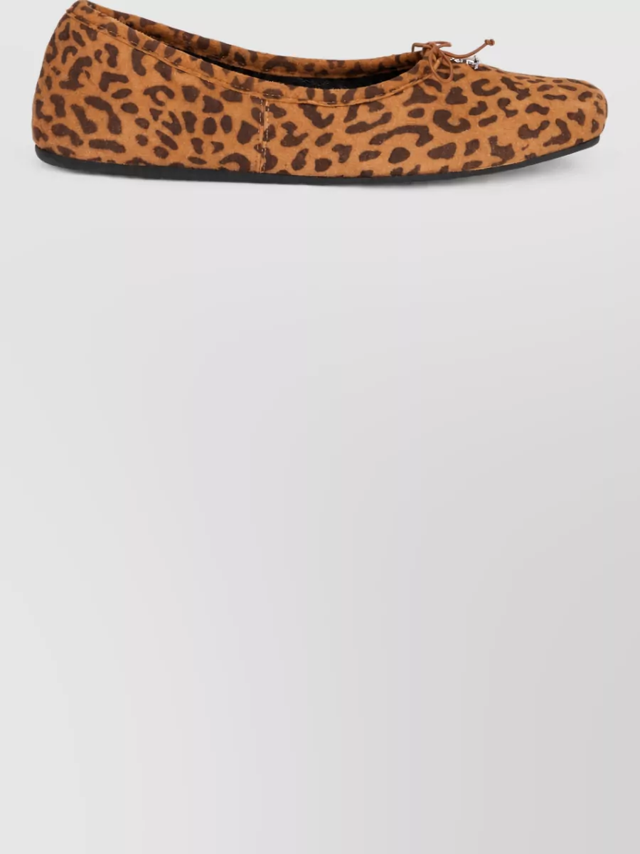 Vivienne Westwood Leather Leopard Ballerina Shoes