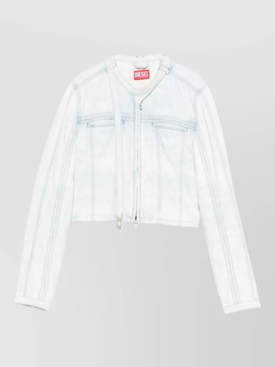 Diesel Denim cropped slim-fit jacket