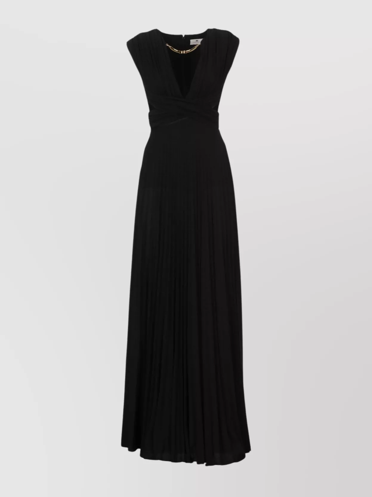 Elisabetta Franchi Sleeveless Dress Deep V-Neckline