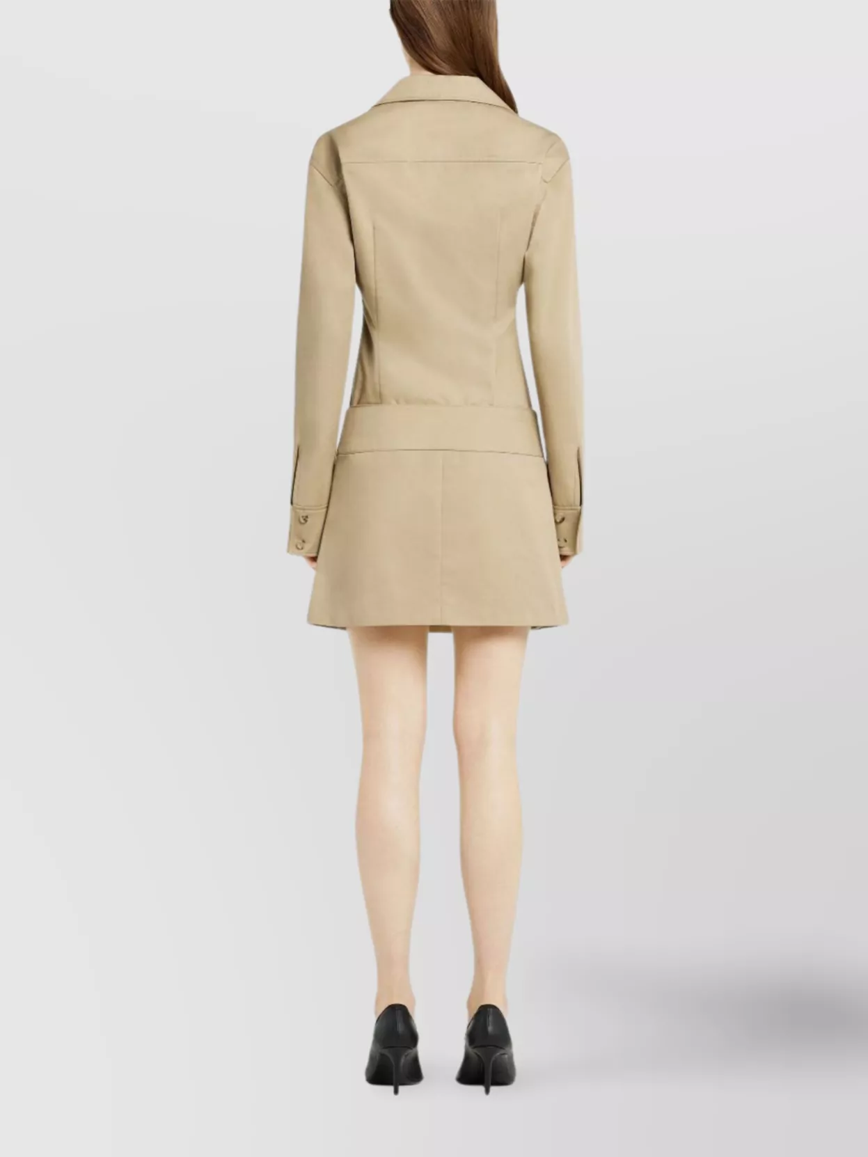 Shop Courrèges Cotton Shirt With Buttoned Cuffs
