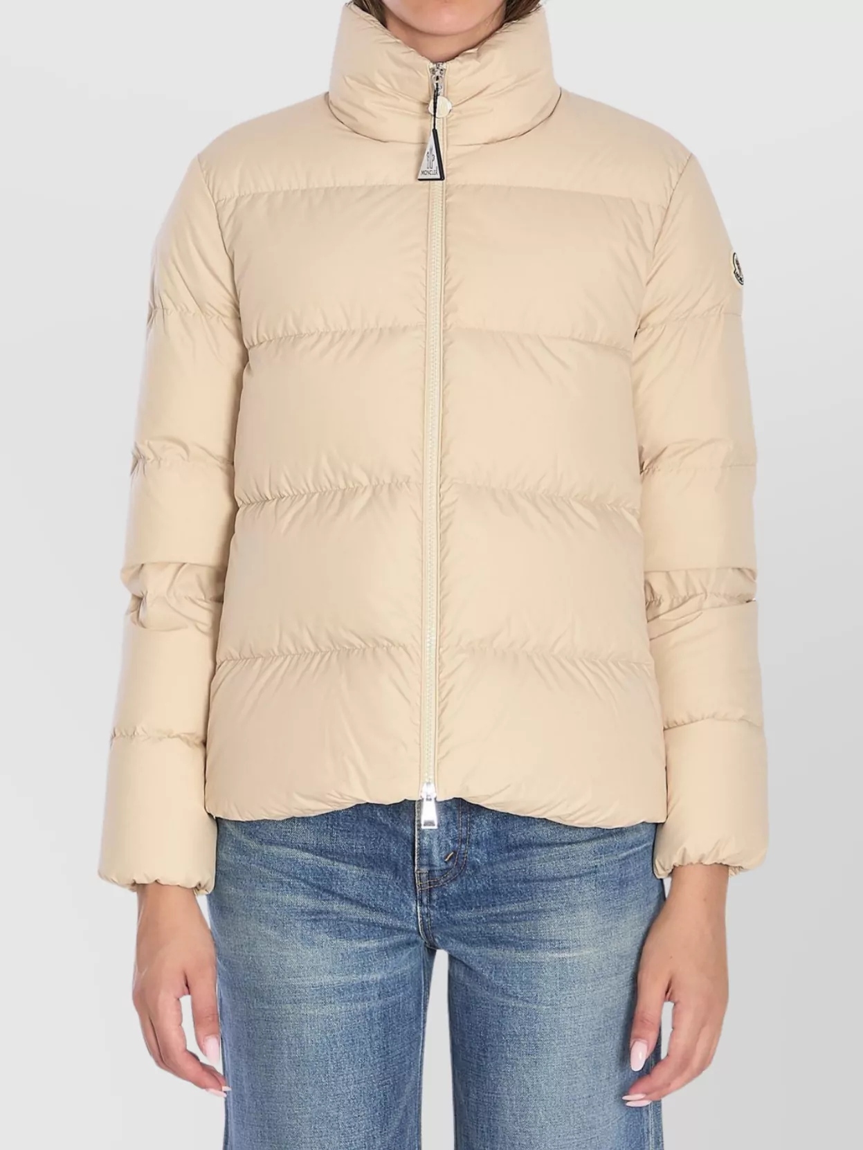 Moncler Mauzun Puffer Jacket In Neutral