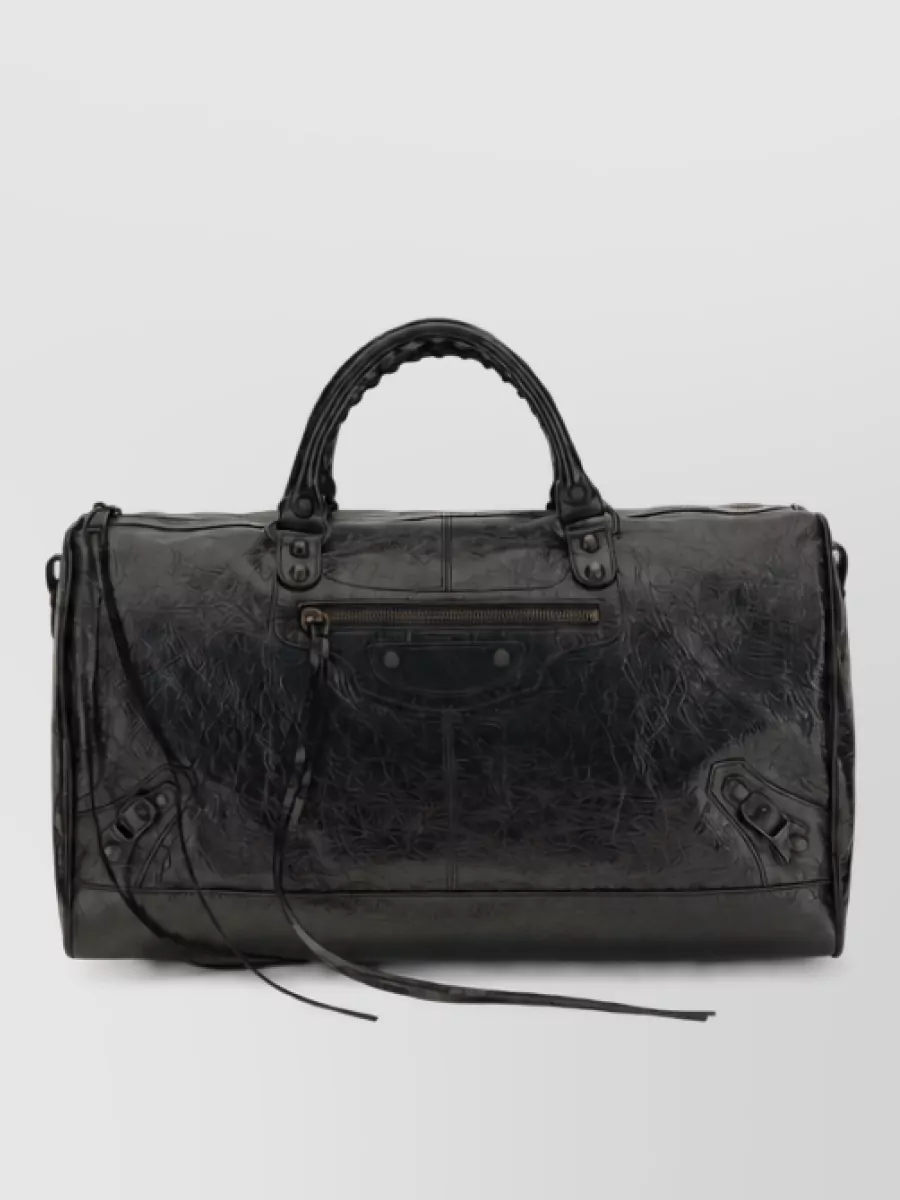 Balenciaga leather luggage bag