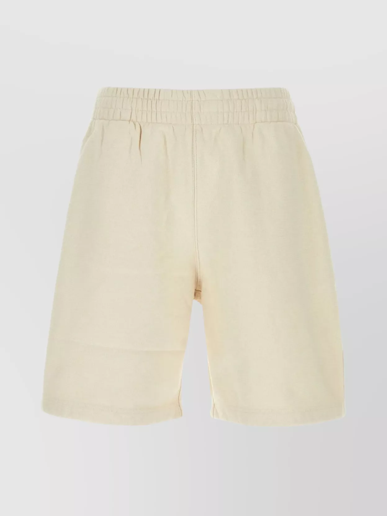 Shop Burberry Cotton Bermuda Shorts With Pocket Detail In Beige