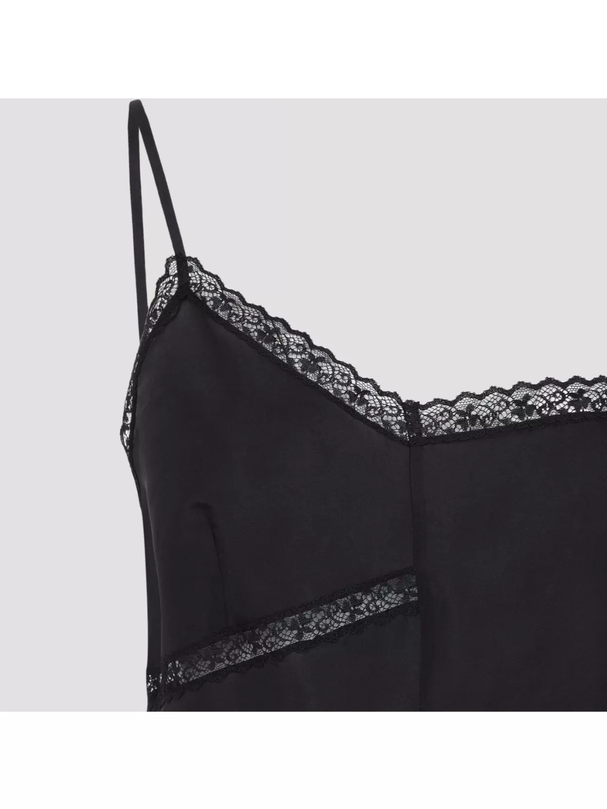 Mm6 Maison Margiela Asymmetric Silk Lace Top