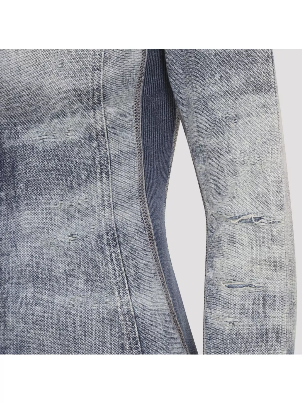 Diesel Distressed Long Sleeve Fitted Top