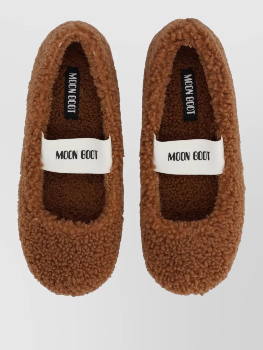 Moon Boot Shearling Ballerina Flats