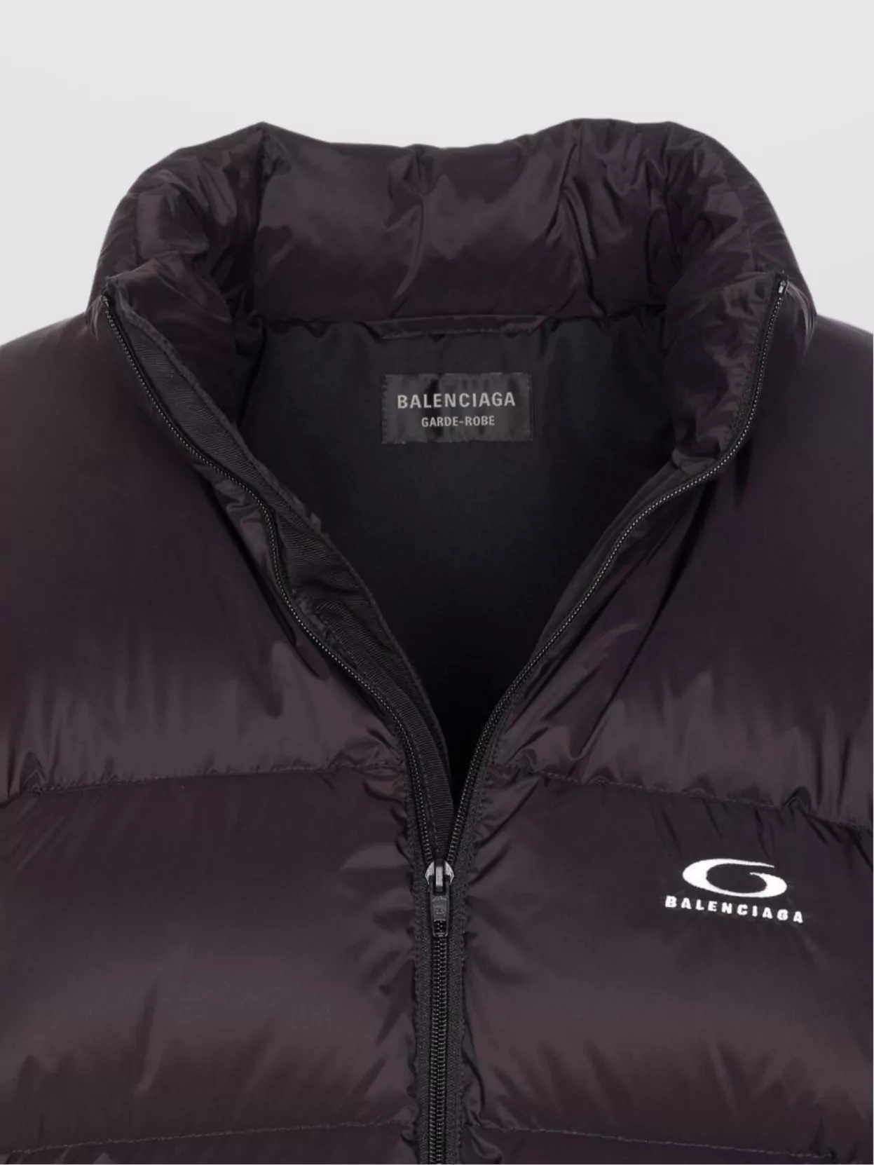 Balenciaga High Neck Puffer Down Jacket With Pockets