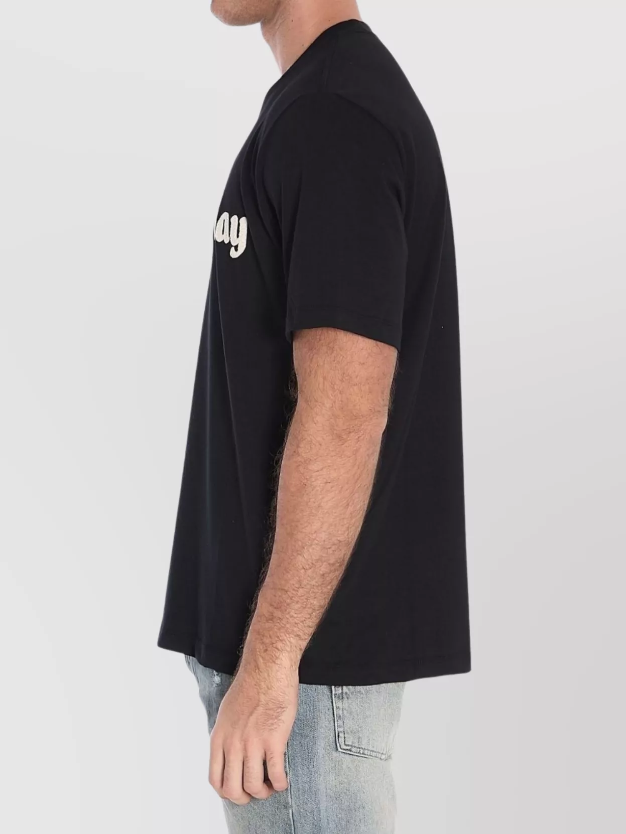 Amiri Short-sleeved Round Collar T-shirt In Black