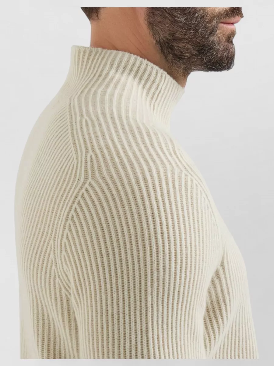 Brunello Cucinelli Cashmere English Rib Turtleneck Sweater