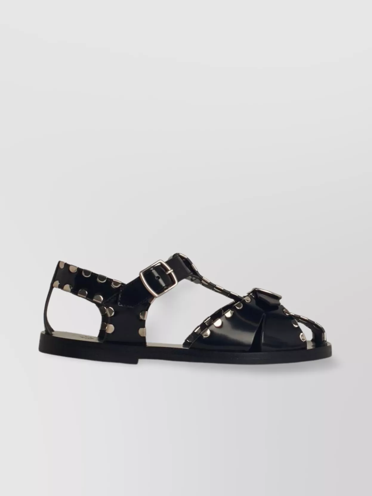 Shop Bally Studded Open Toe Flat Sole Sandals