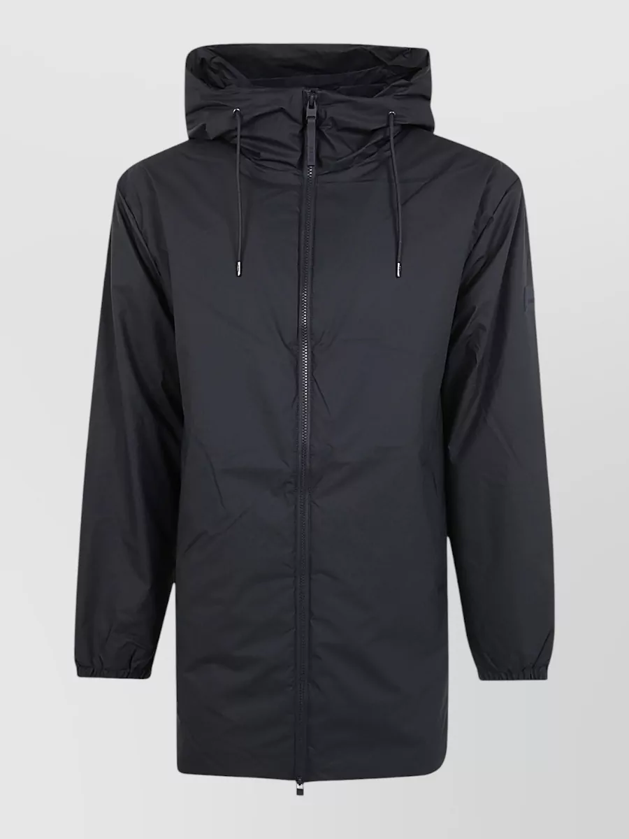 Rains long hooded raincoat