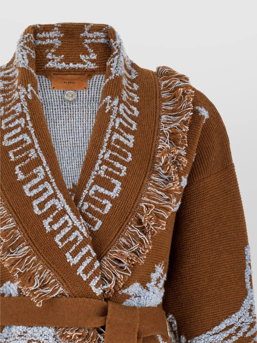 Alanui Cashmere Canyon Spirit Fitted Cardigan