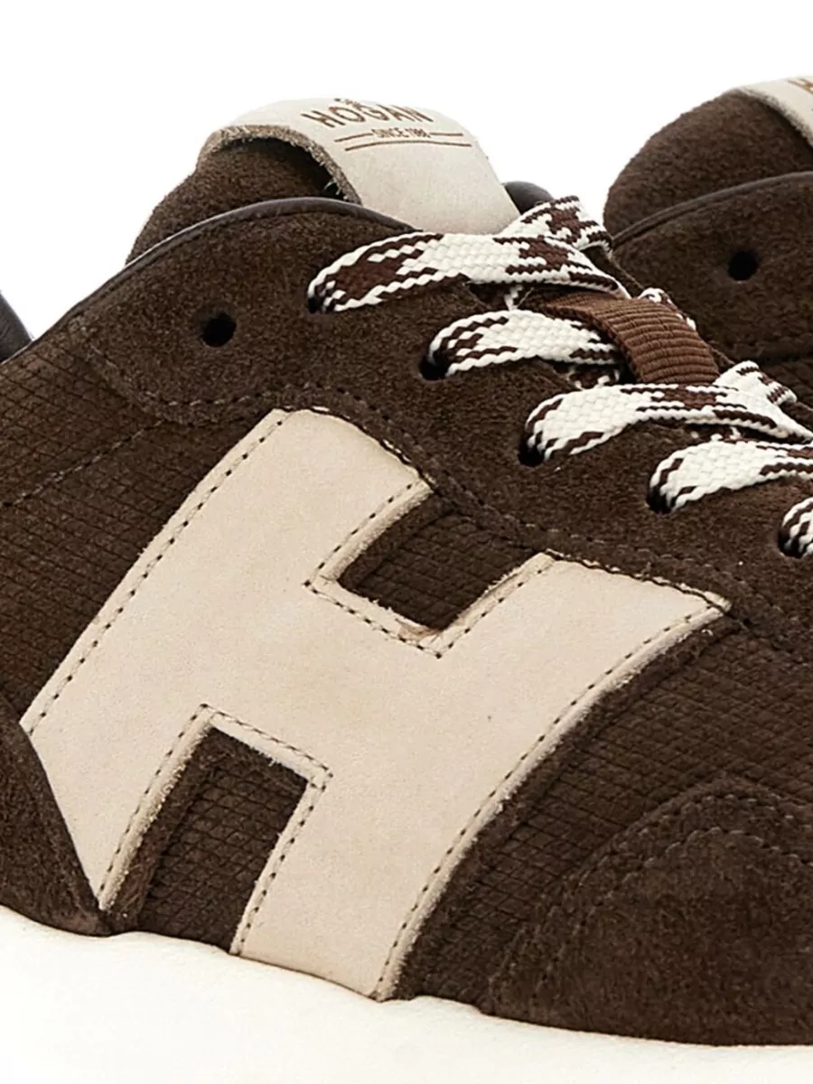 Hogan Leather Lace-Up Sneakers