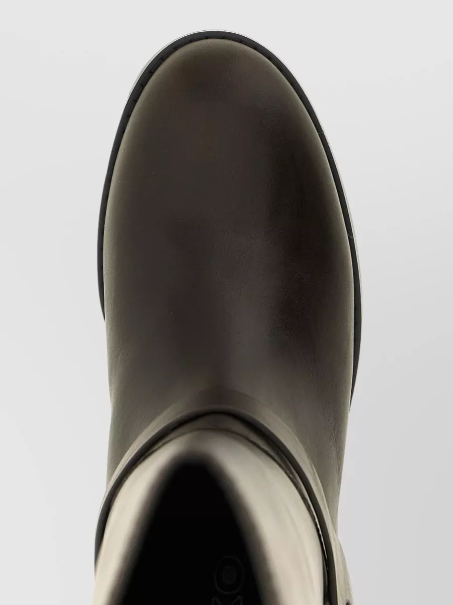 Pinko Leather Cheval Boots