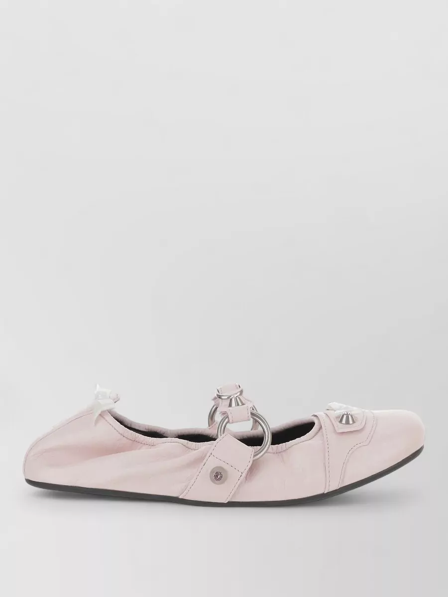 Balenciaga Leather Ballerina Shoes