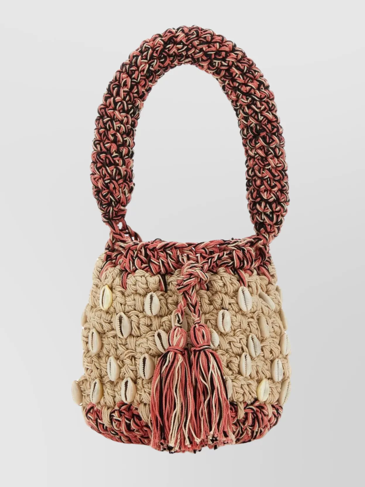 Shop Alanui Crochet Seashell Mini Bag
