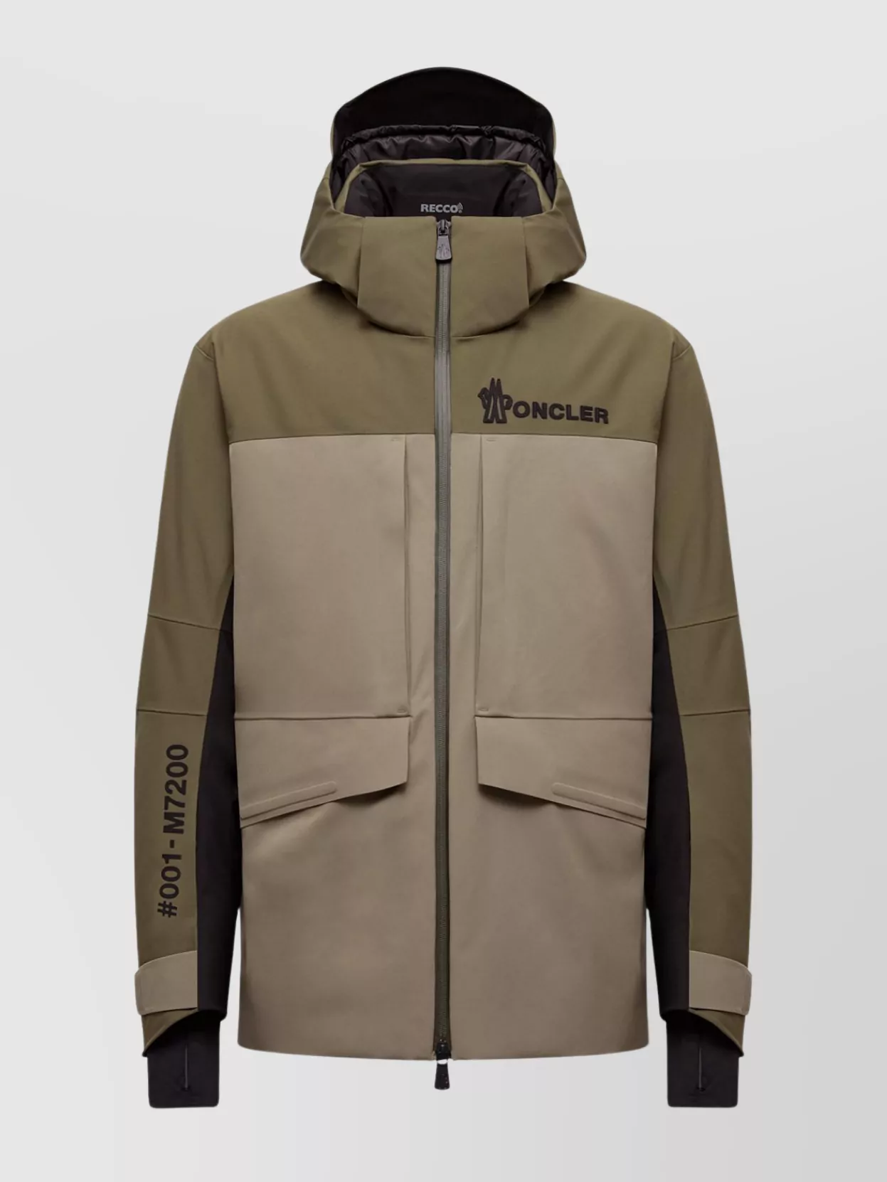 Moncler Padded Ski Jacket Featuring Removable Hood In Multi