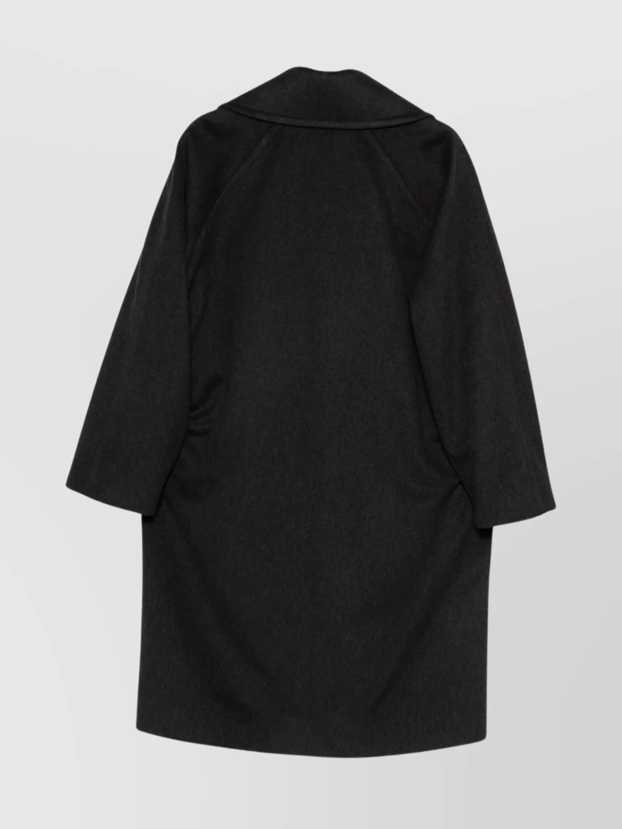 Alberto Biani Long Double-breasted Coat Pockets In Black