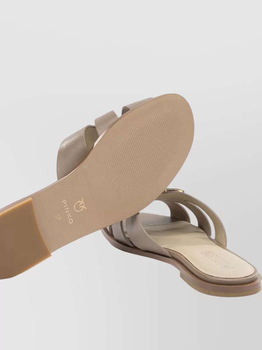Pinko Leather Slides