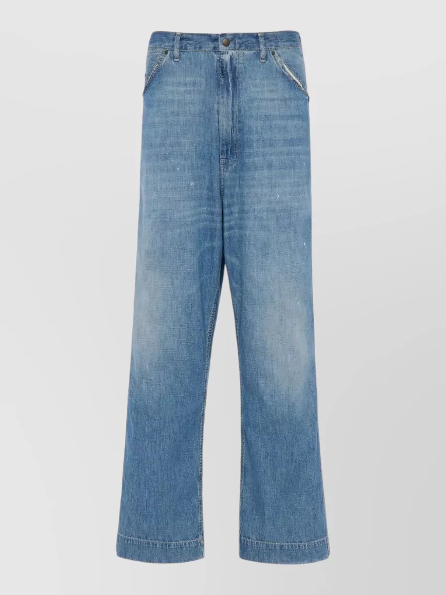 Maison Margiela denim patchwork straight-leg jeans