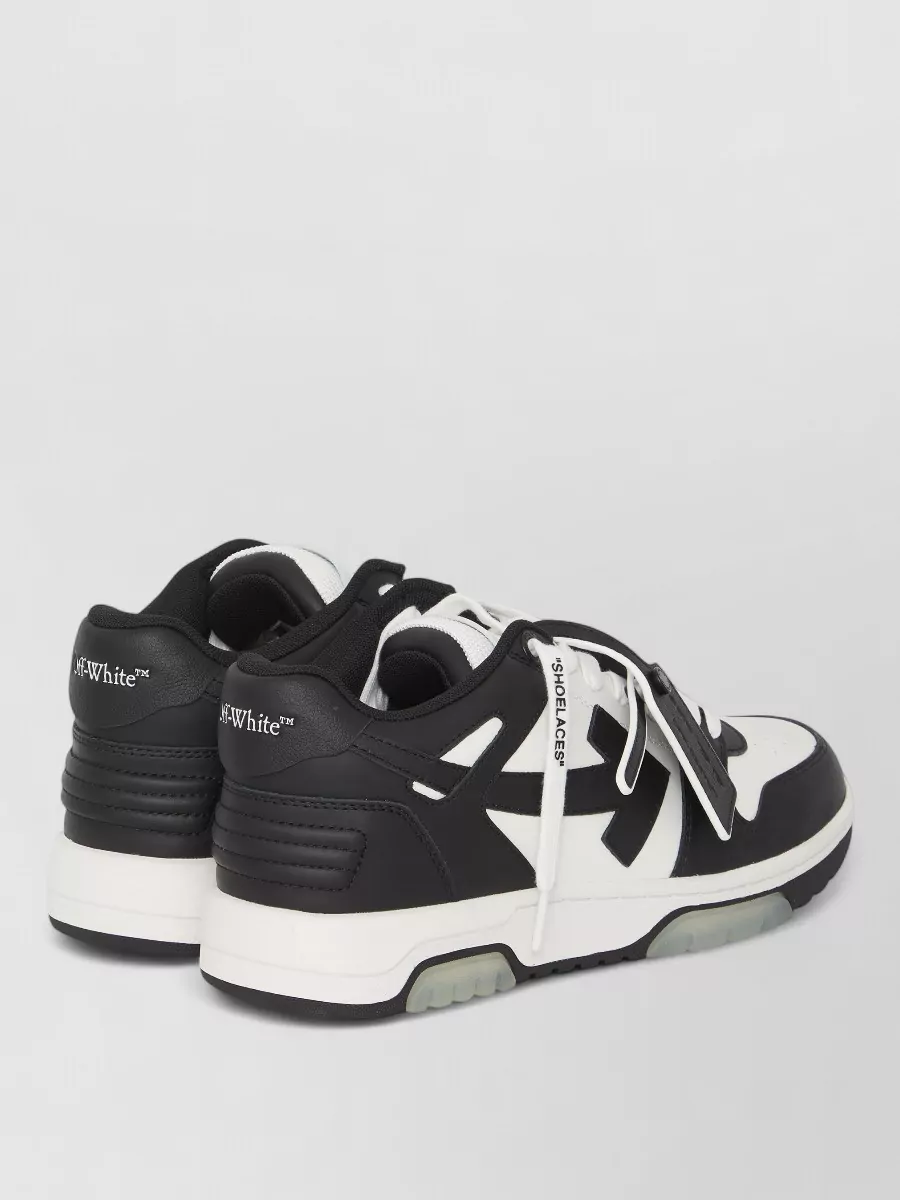 Off-White Leather Low-Top Sneakers