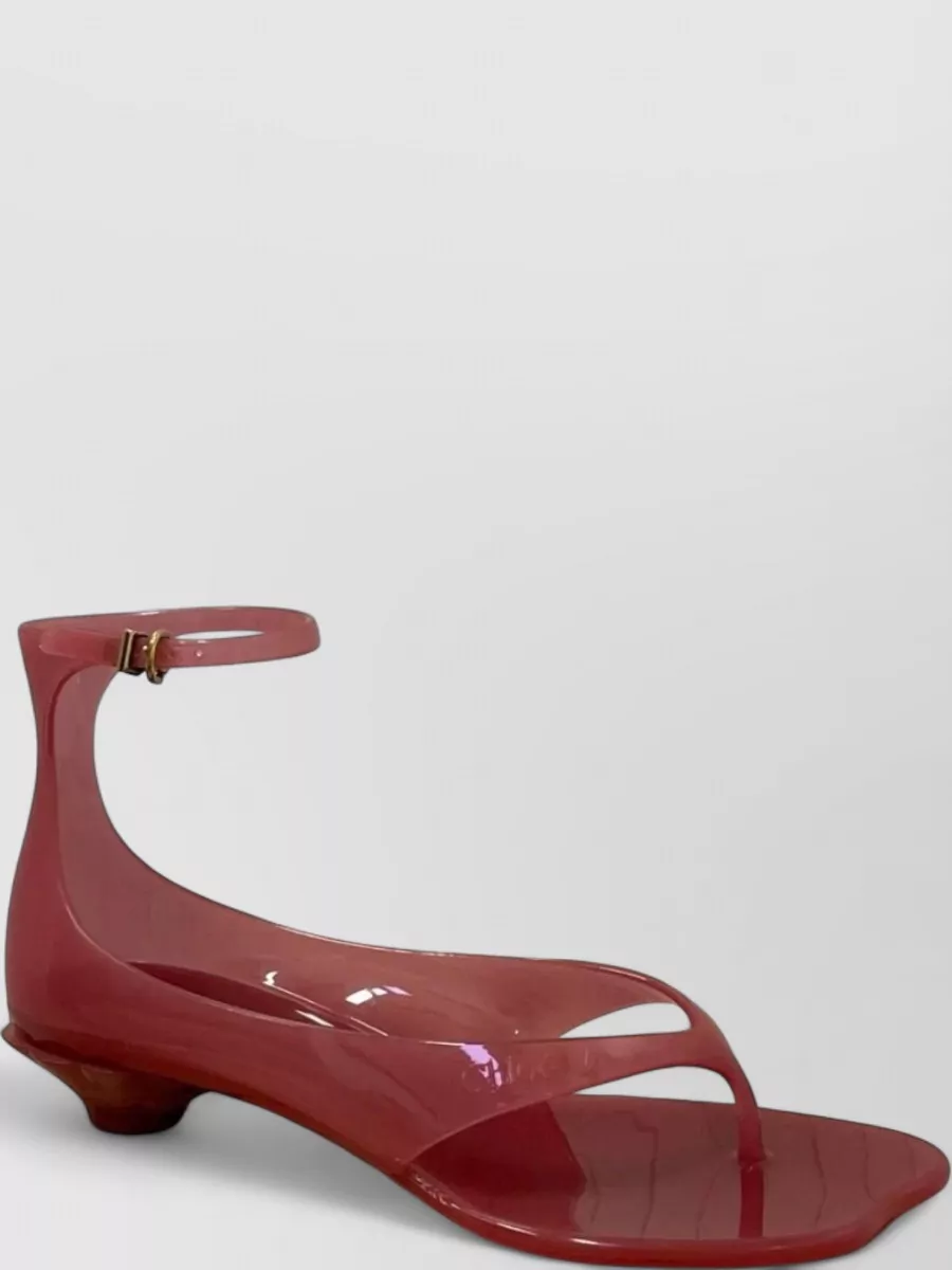 Chloé jelly thong ankle-strap sandals