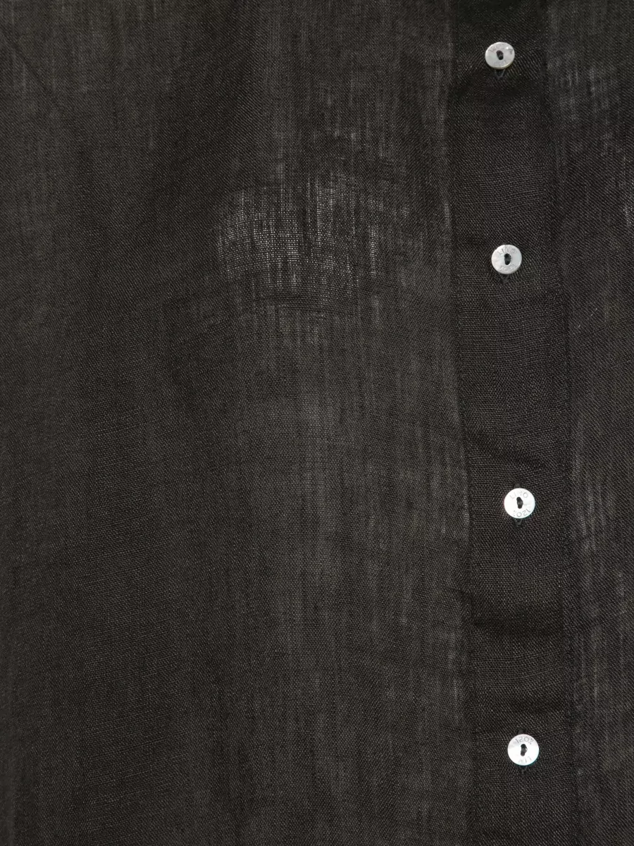 120% Lino Linen Short-Sleeve Loose-Fit Shirt