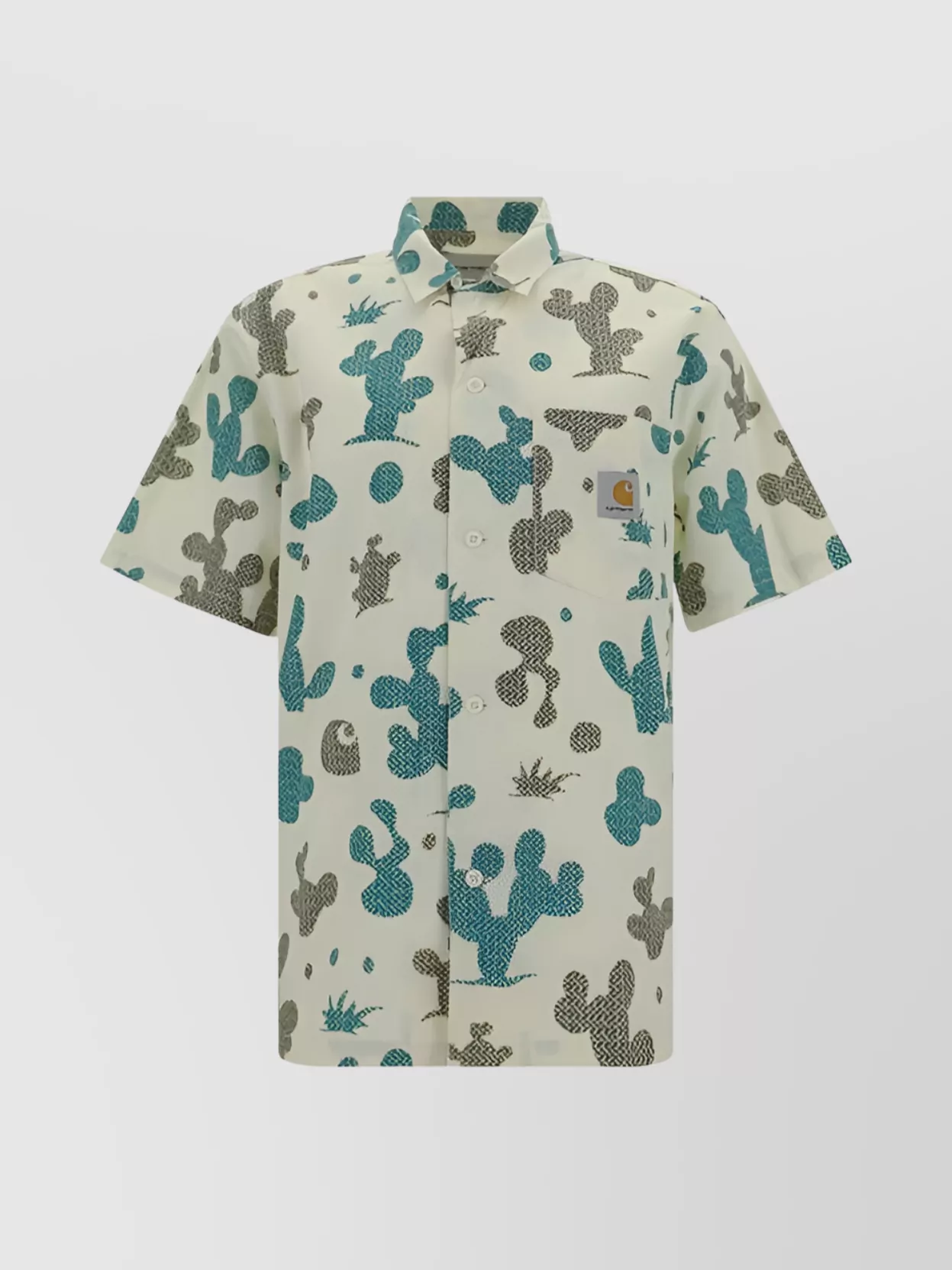 Shop Carhartt Opus Cuban Collar Short-sleeved Shirt