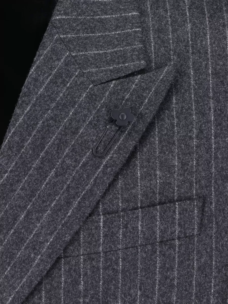 Lardini Wool Double Breasted Coat
