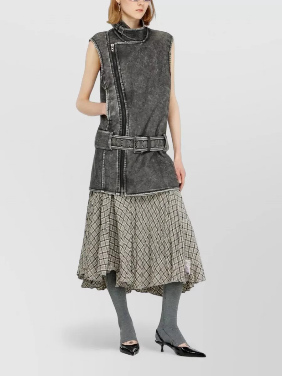 Diesel Belted Sleeveless Mini Dress