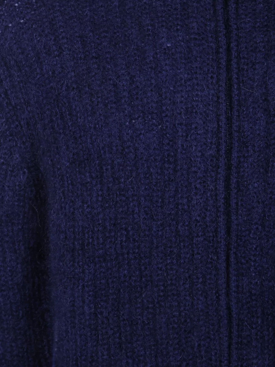 Aspesi Mohair Wool Zip Up Sweater