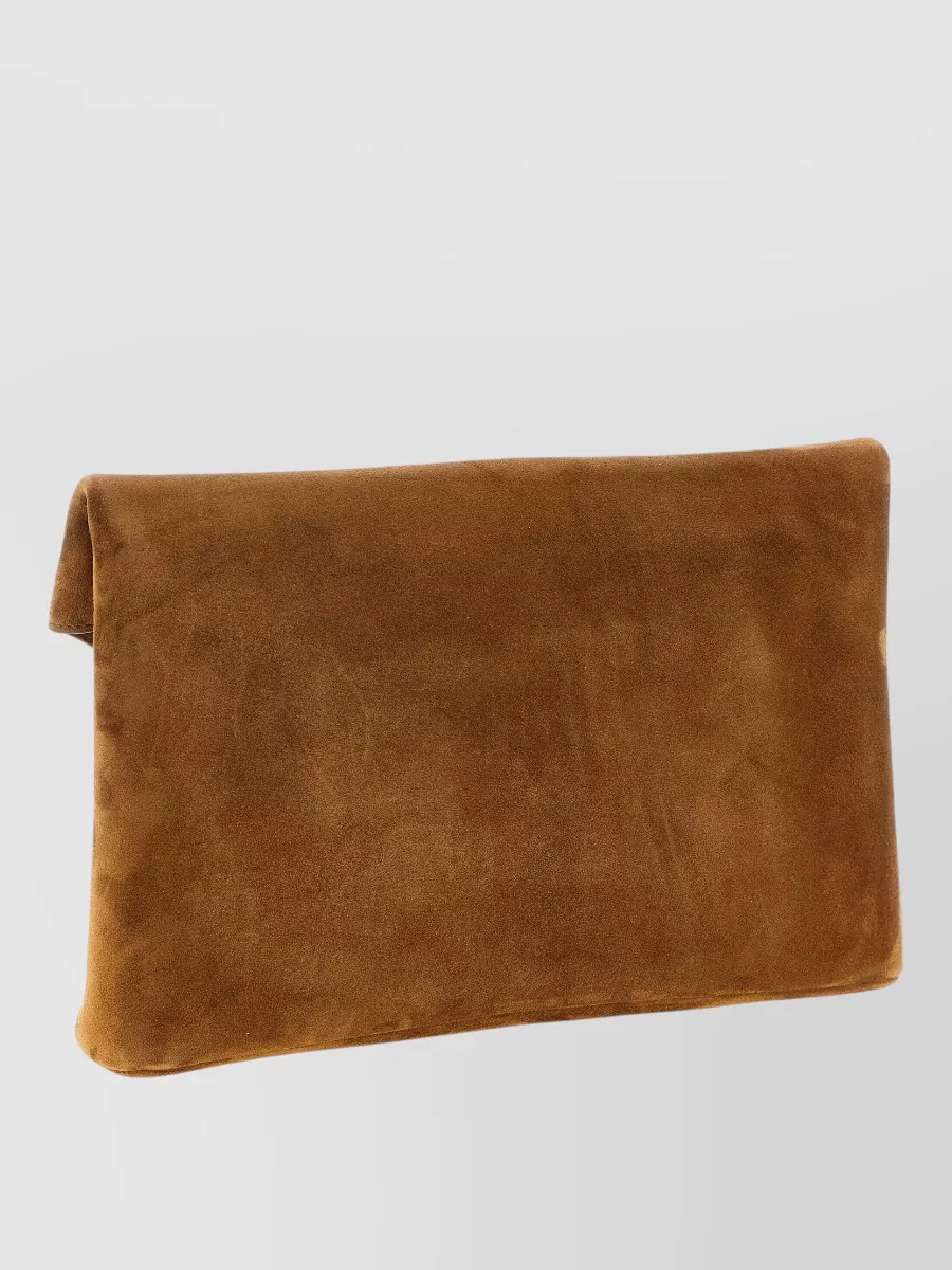 Saint Laurent Cassandre Large Leather Clutch Bag