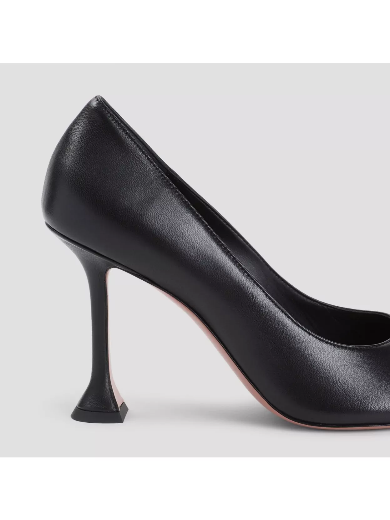 Amina Muaddi Iris Leather Pumps With Spool Heel