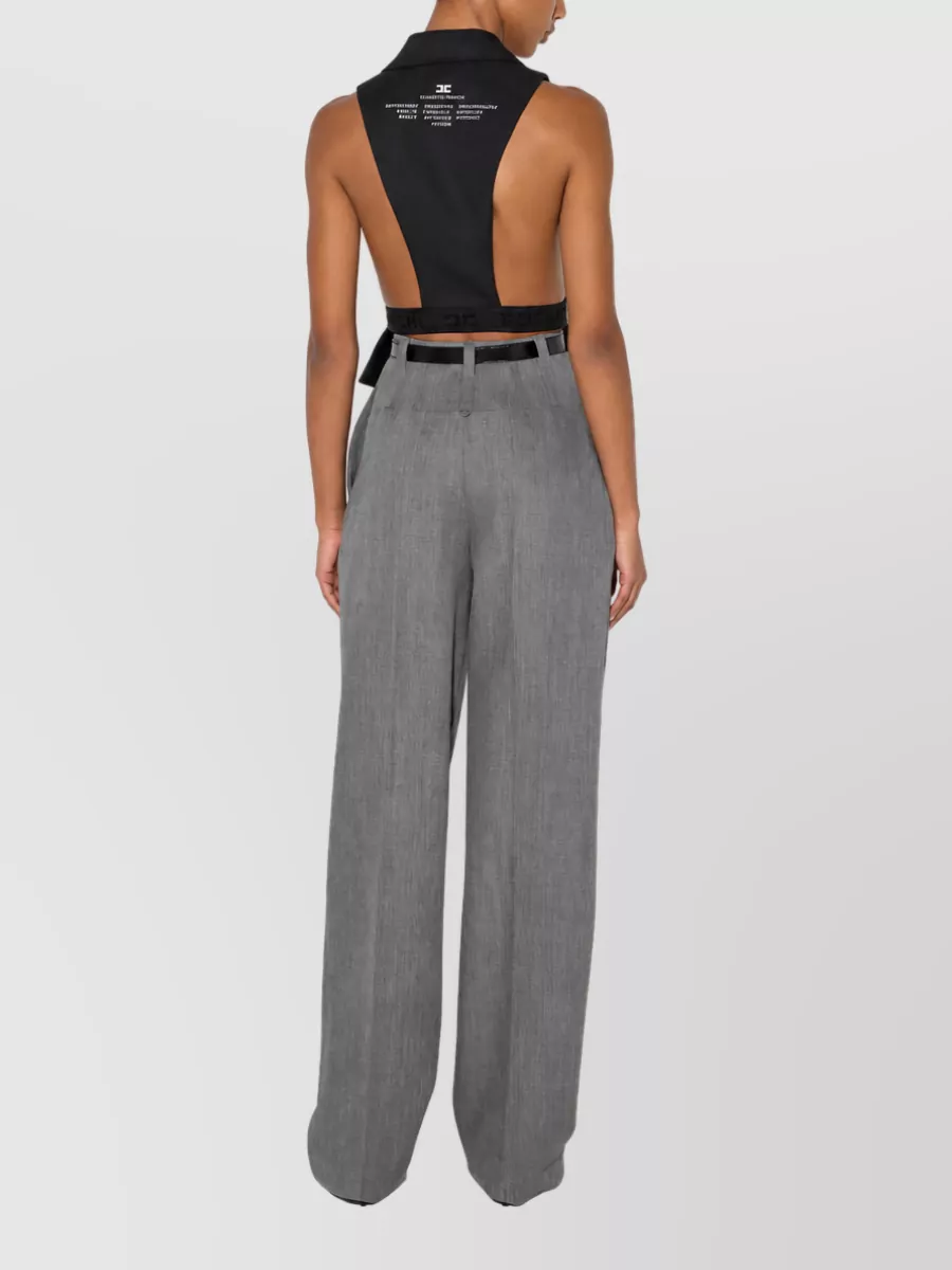 Elisabetta Franchi Wool Fitted Double-Breasted Vest