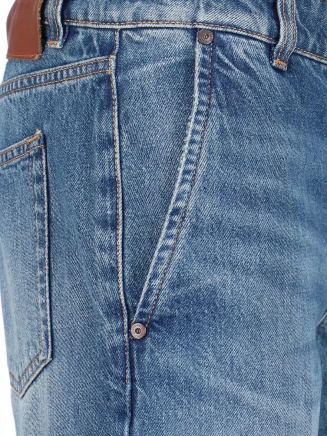 Victoria Beckham Straight Trousers With Pockets And Belt Loops
