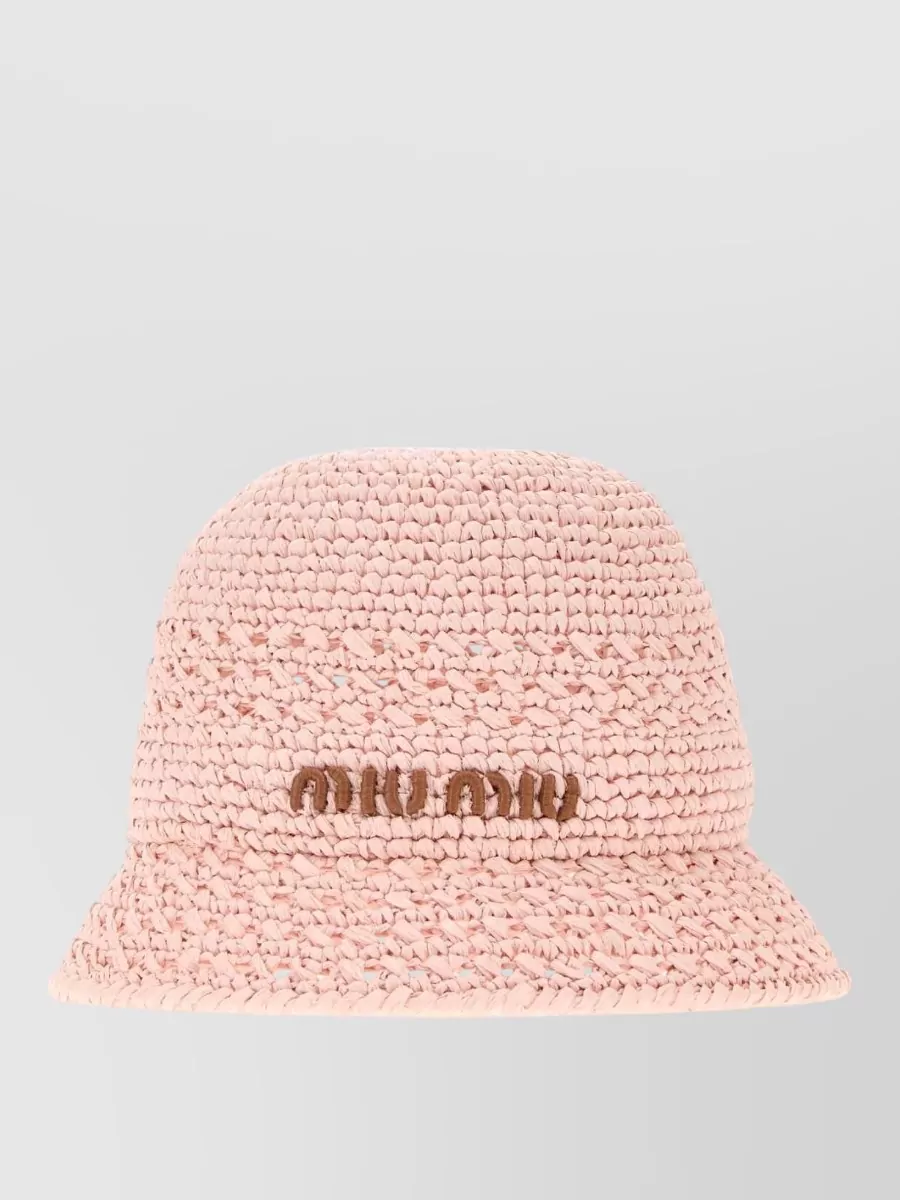 Miu Miu Raffia Bucket Hat