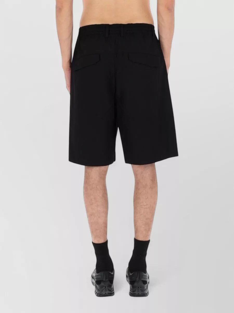 C.p. Company Cotton Logo Bermuda Shorts