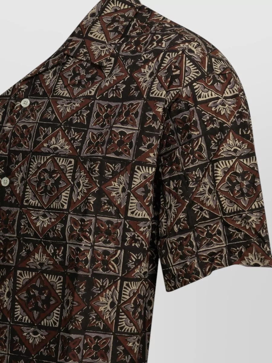 Beams Plus Printed Cotton Shirt
