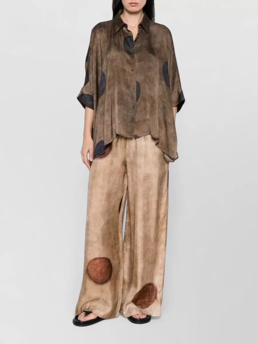 Uma Wang Polka-Dot Wide-Leg Trousers