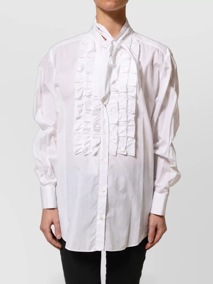 Dolce&Gabbana ruffled long-sleeve shirt