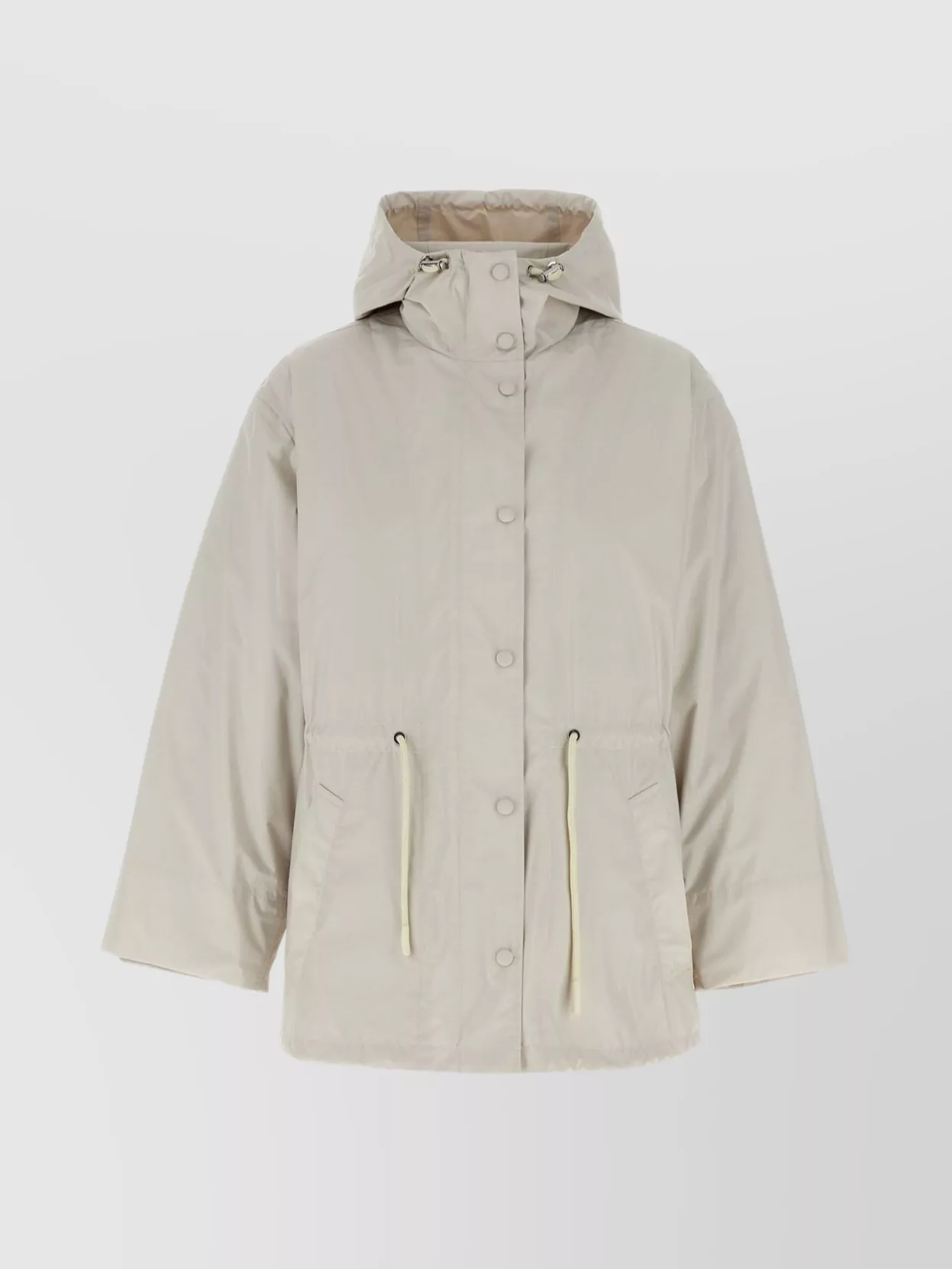 Yves Salomon Parka With Drawstring Waist And Quilted Design