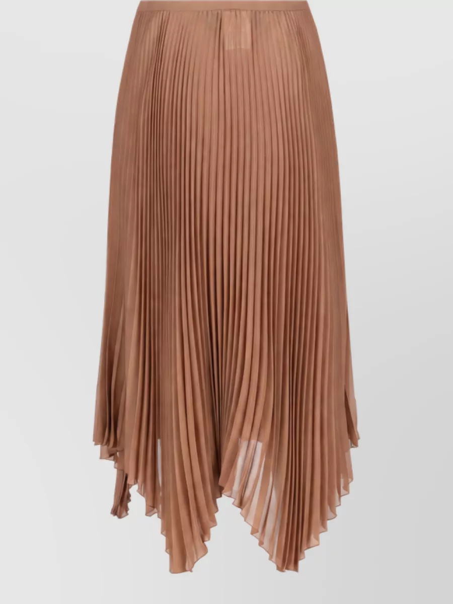 Valentino Garavani Silk midi pleated skirt