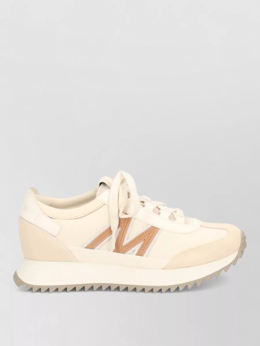Moncler Leather Lace-Up Sneakers