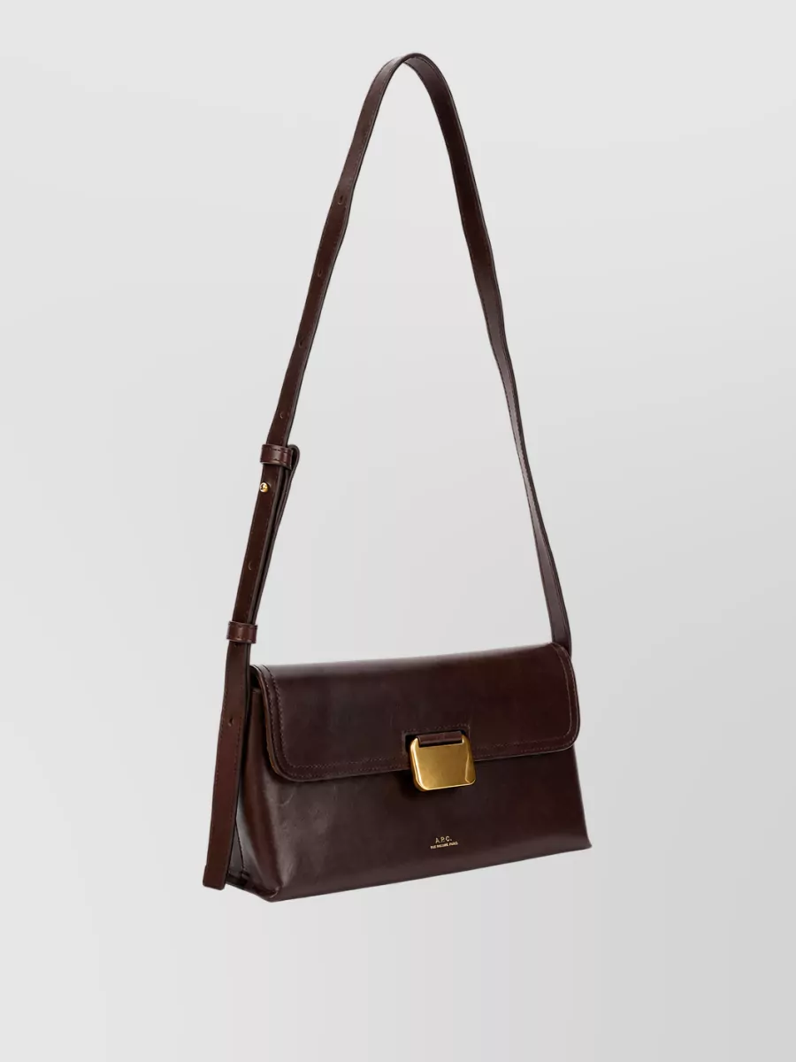 A.p.c. Simone Small Leather Shoulder Bag