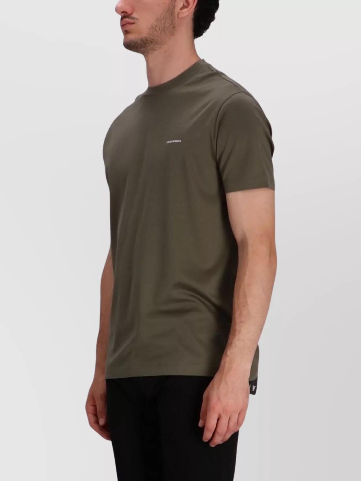 Emporio Armani Cotton Blend T-Shirt Logo Design