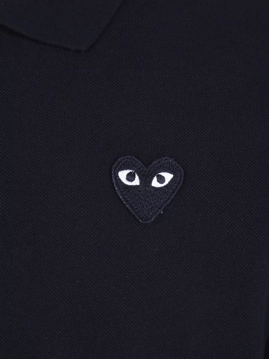 Comme Des Garçons Play Cotton Polo Top
