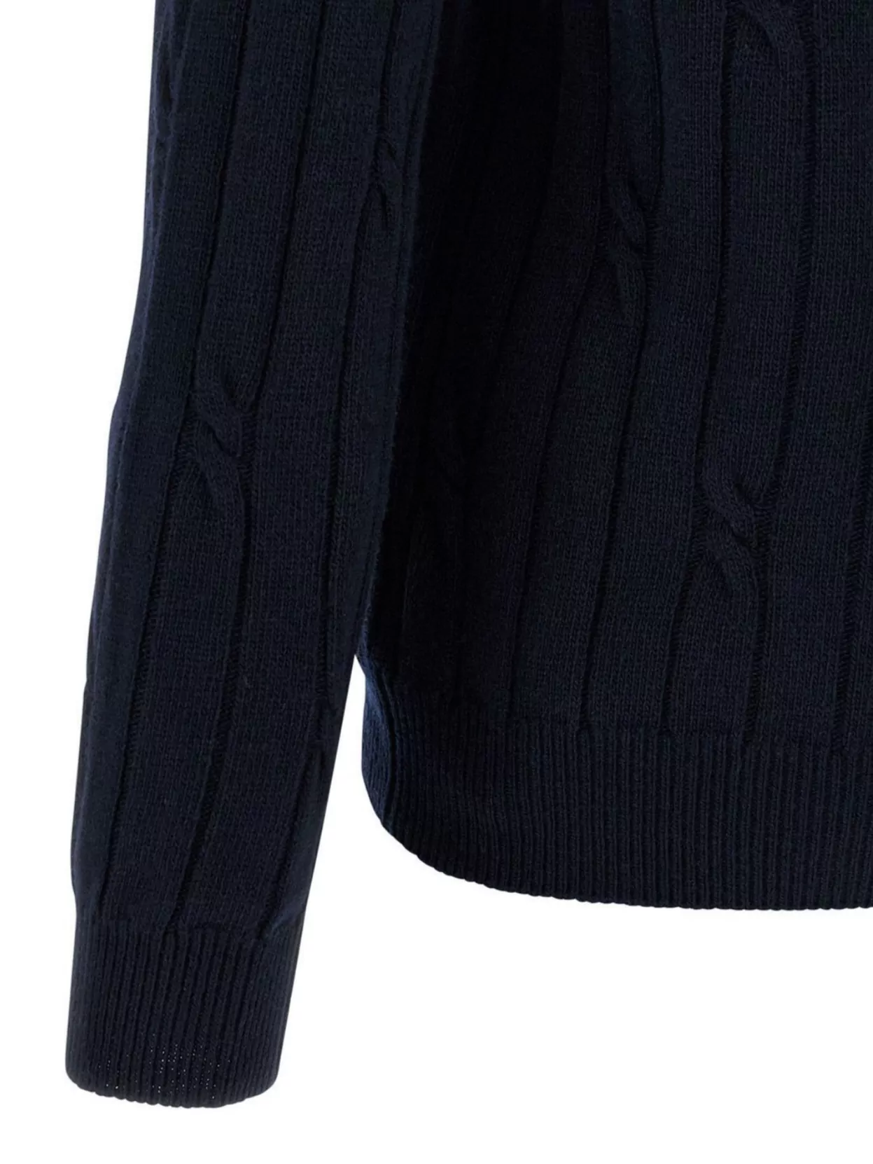 Zanone Cable Knit Polo Shirt