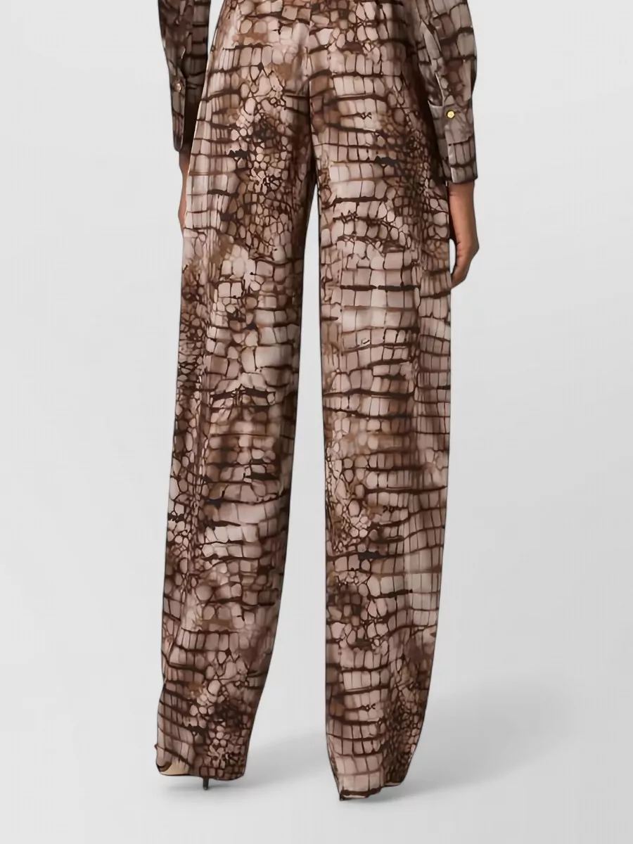 Elisabetta Franchi Patterned Shirt Long Sleeves Collared Neck