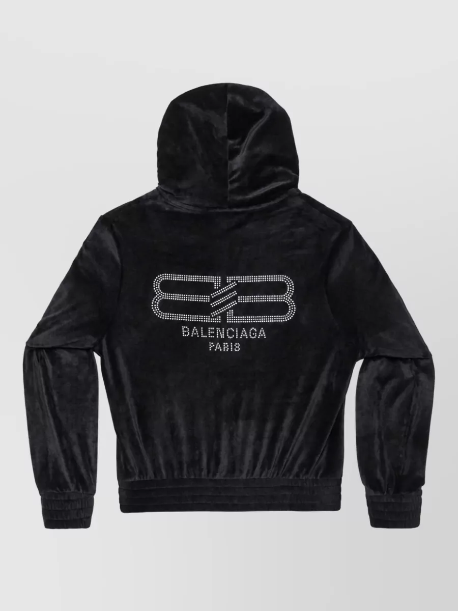 Balenciaga Zippered Knitted Sweatshirt